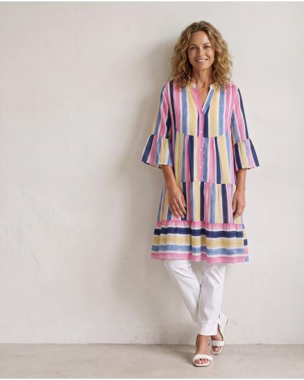 Tunika Kleid Print in bunt von Selected Touch