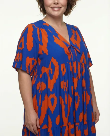 Tunika Kleid Print in k�nigsblau von Vincenzo Allocca