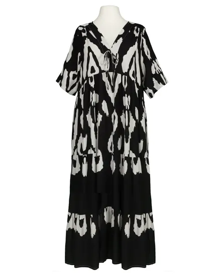 Tunika Kleid Print in schwarz von Vincenzo Allocca