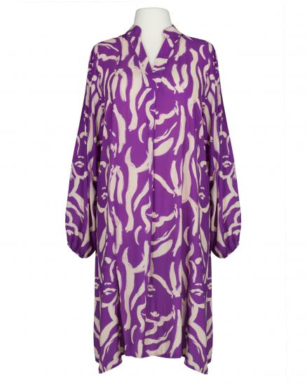 Tunika Kleid Print in violett von Made in Italy
