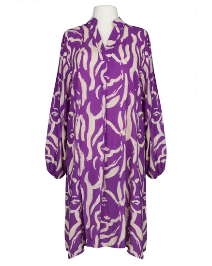 Tunika Kleid Print in violett von Made in Italy