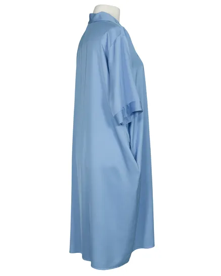Tunika Kleid Satin in blau von Made in Italy