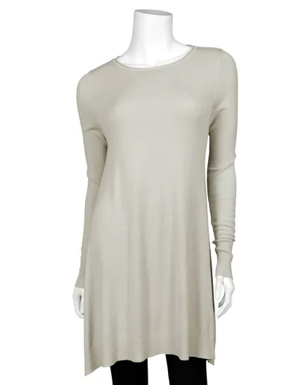 Tunika mit Cashmere in beige von Dolce Piccante