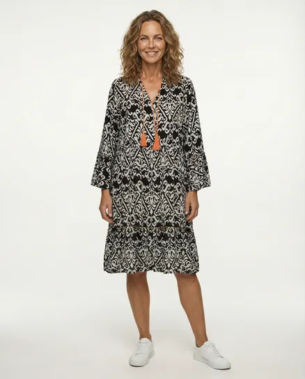 Tunika mit Print in schwarz von Style Touch