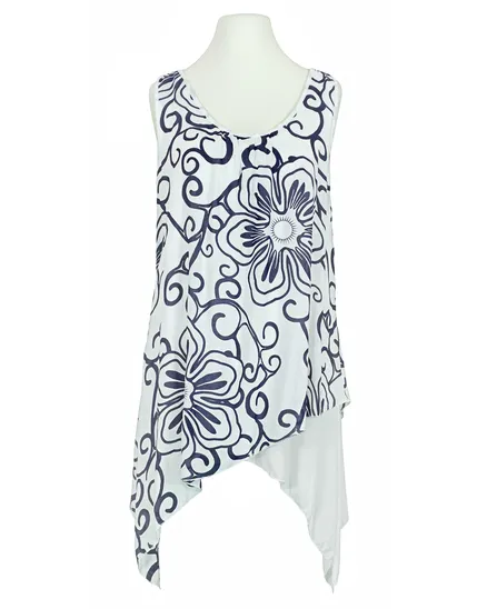 Tunika mit Print 2-tlg. in wei� von Royal Estetica