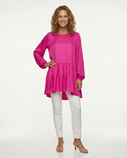 Tunika mit Seide in pink von H. Trend
