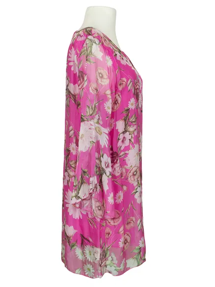 Tunika mit Seide in pink von Made in Italy