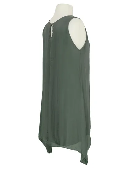 Tunika mit Seide A-Linie in khaki von Spaziodonna