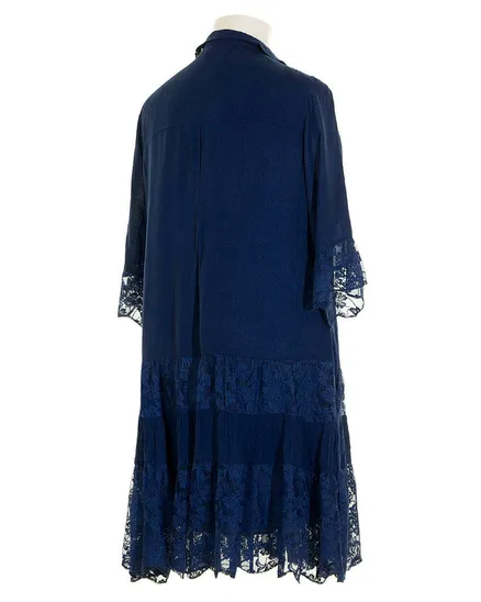 Tunika mit Spitze in blau von Manga