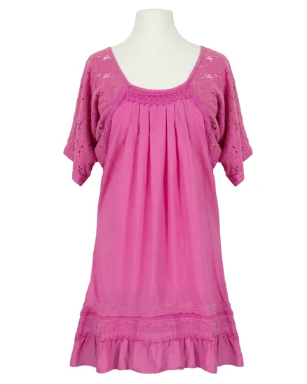 Tunika mit Spitze in pink von les freres