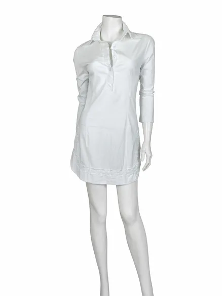 Tunika Bluse Stickerei in wei� von RESTART