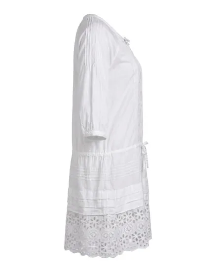 Tunika mit Stickerei in wei� von Made in France