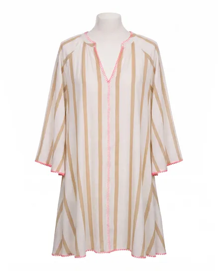 Tunika mit Streifen in beige von Selected Touch