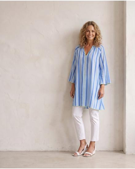Tunika mit Streifen in blau von Selected Touch