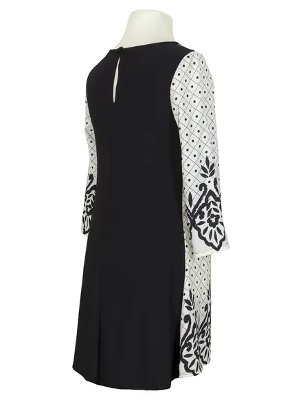 Tunika Ornamentprint in wei� von Diana