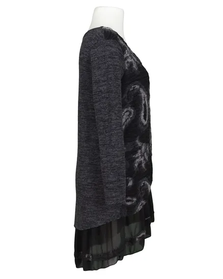 Tunika Paisleystrick in grau von Spaziodonna