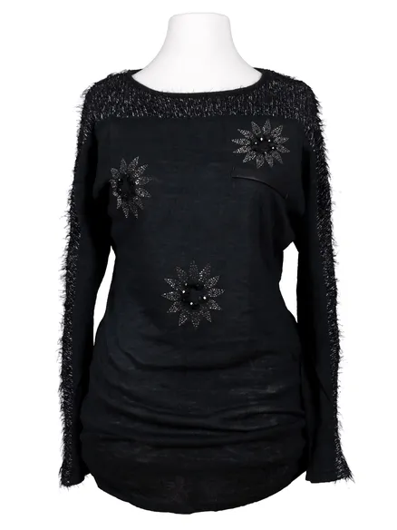 Pullover mit Schmuckseinen in anthrazit von Fel 2