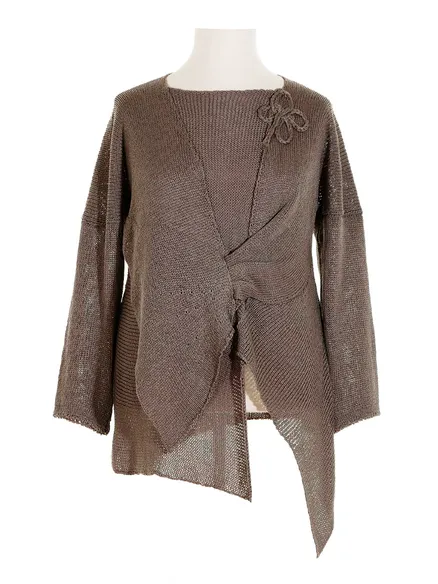 Tunika Pullover in braun von Amandine