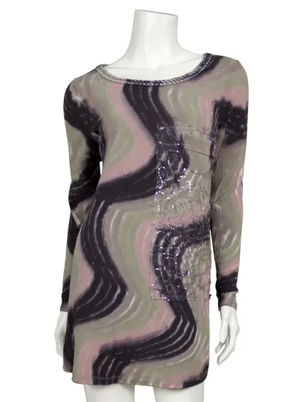 Batik Shirt in bunt von Spaziodonna
