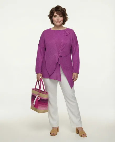 Tunika Pullover in orchidee von Amandine