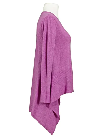 Tunika Pullover A-Linie in violett von Spaziodonna