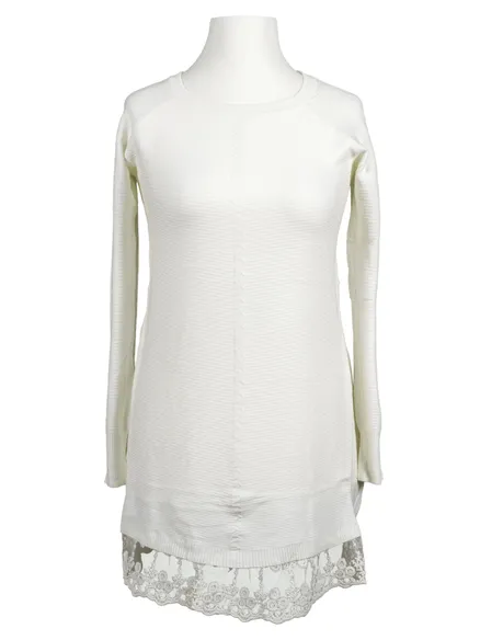 Pullover mit Spitze in ecru von Primrose