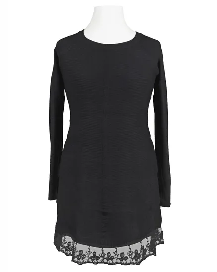 Pullover mit Spitze in schwarz von Primrose