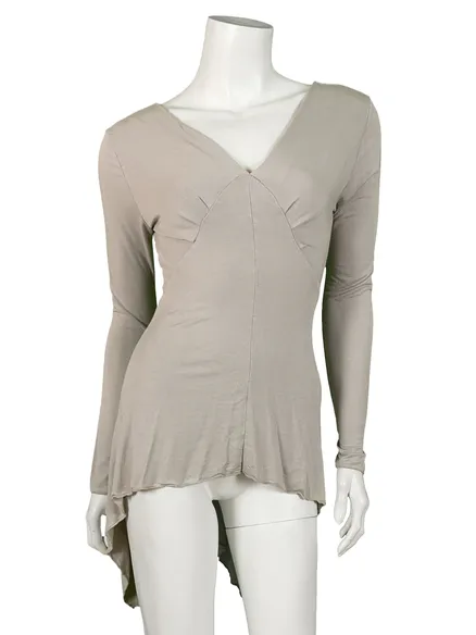 Tunika Shirt in taupe von XUNA