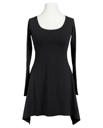Tunika Shirt Punkte in schwarz von FASHION