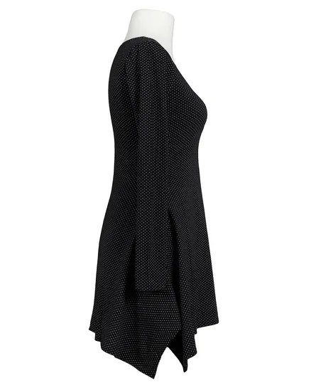 Tunika Shirt Punkte in schwarz von FASHION