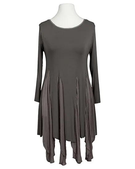 Long Shirt mit Seide in braun von La Contessa