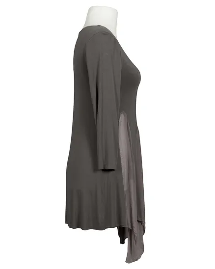 Long Shirt mit Seide in braun von La Contessa