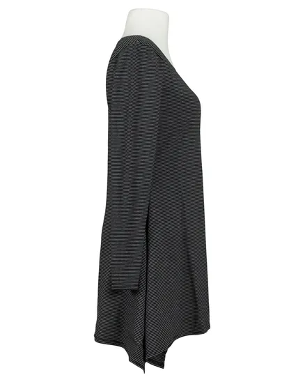 Tunika Shirt Streifen in schwarz von FASHION