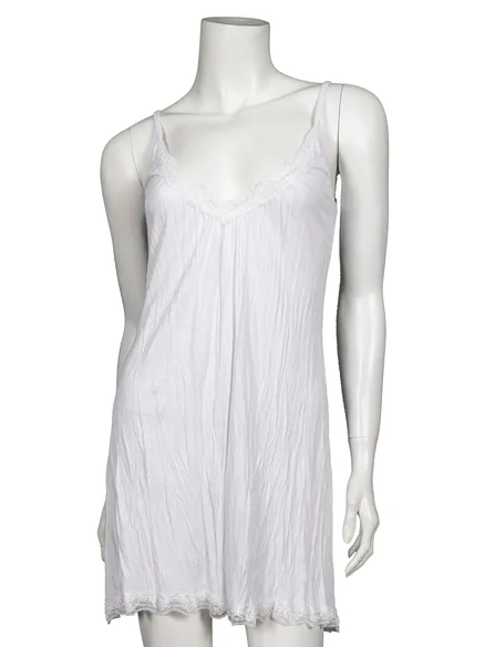 Long Top mit Spitze in wei� von Pronto Moda