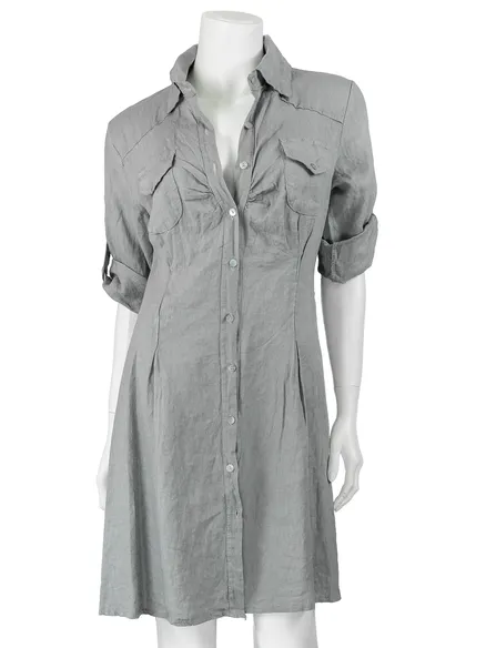 Leinenbluse in grau von RESTART