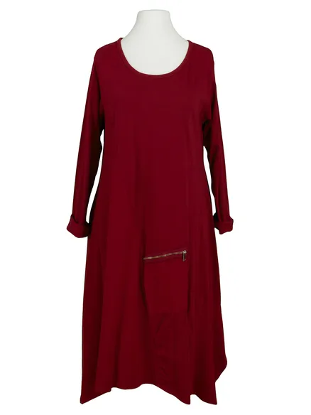 Sweatkleid A-Linie in bordeaux von New Collection
