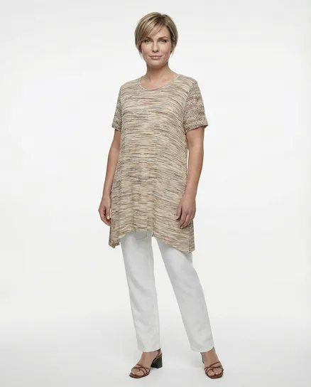 Tunikashirt A-Linie in beige von CN-G