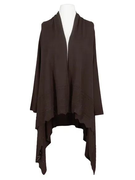 �berwurf Strickh�lle in braun von Beauty Women