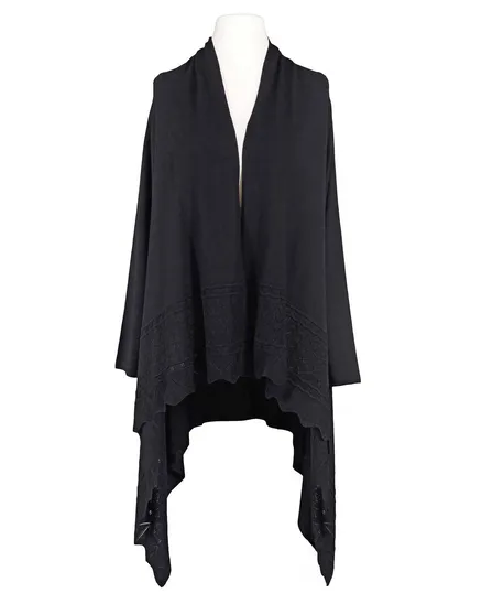 �berwurf Strickh�lle in schwarz von Beauty Women