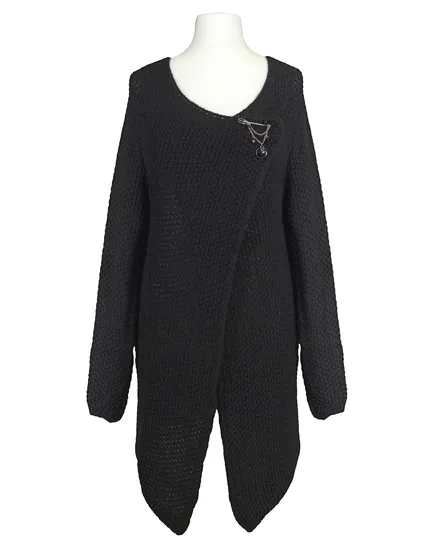 �berwurf Strickh�lle in schwarz von N. B. Moda