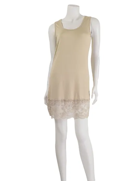 Unterkleid mit Spitze in beige von Made in Italy