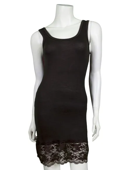 Unterkleid mit Spitze in braun von Hello Moda