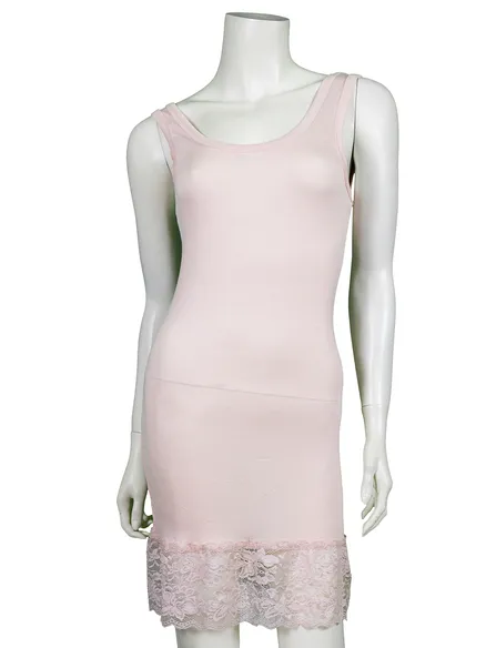 Unterkleid mit Spitze in hellrosa von Hello Moda