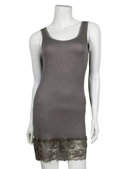 Unterkleid mit Spitze in braun von Hello Moda