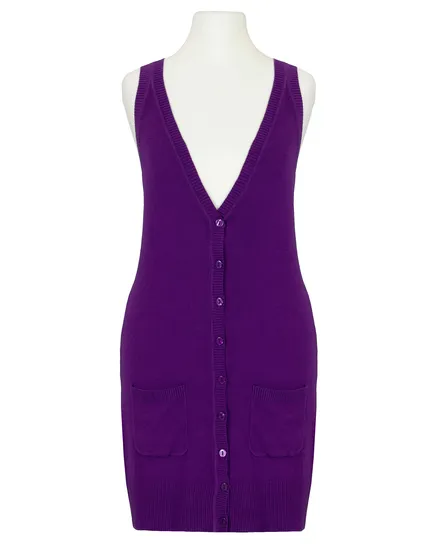 Weste lang in lila von FASHION