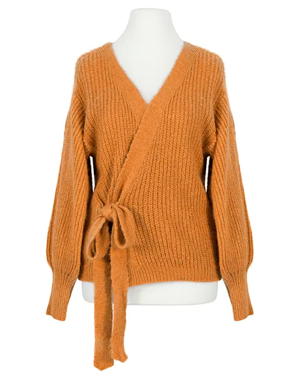 Wickel Strickjacke in orange von Diana