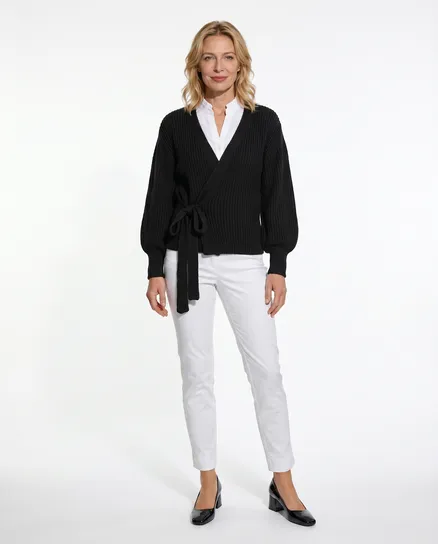 Wickel Strickjacke in schwarz von Diana