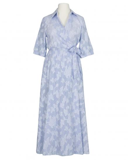 Wickelkleid Floral in hellblau von Italia Moda
