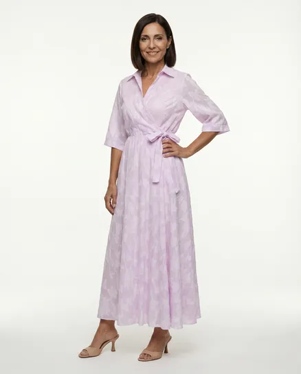 Wickelkleid Floral in rosa von Italia Moda
