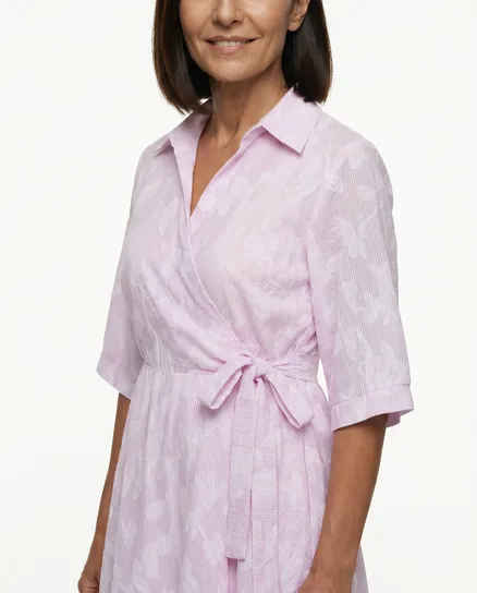 Wickelkleid Floral in rosa von Italia Moda